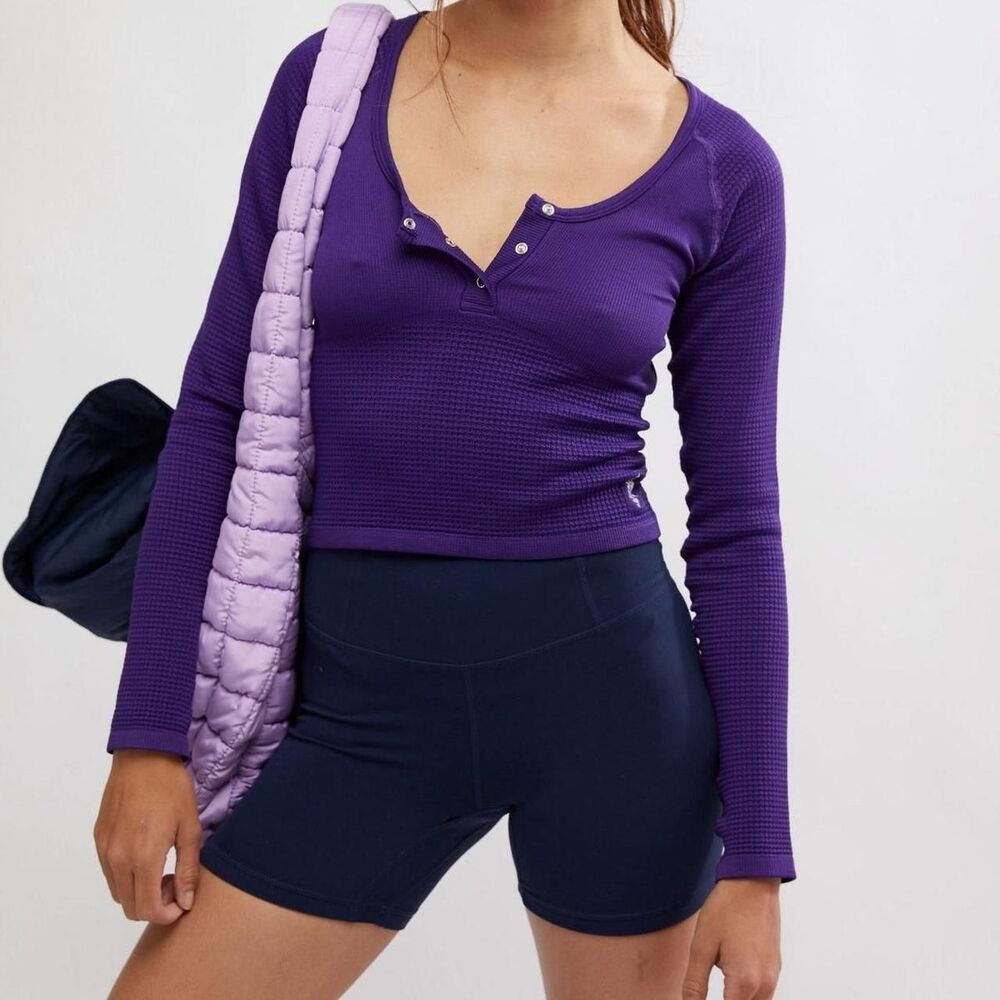 Free-people Women's Purple Crop-top